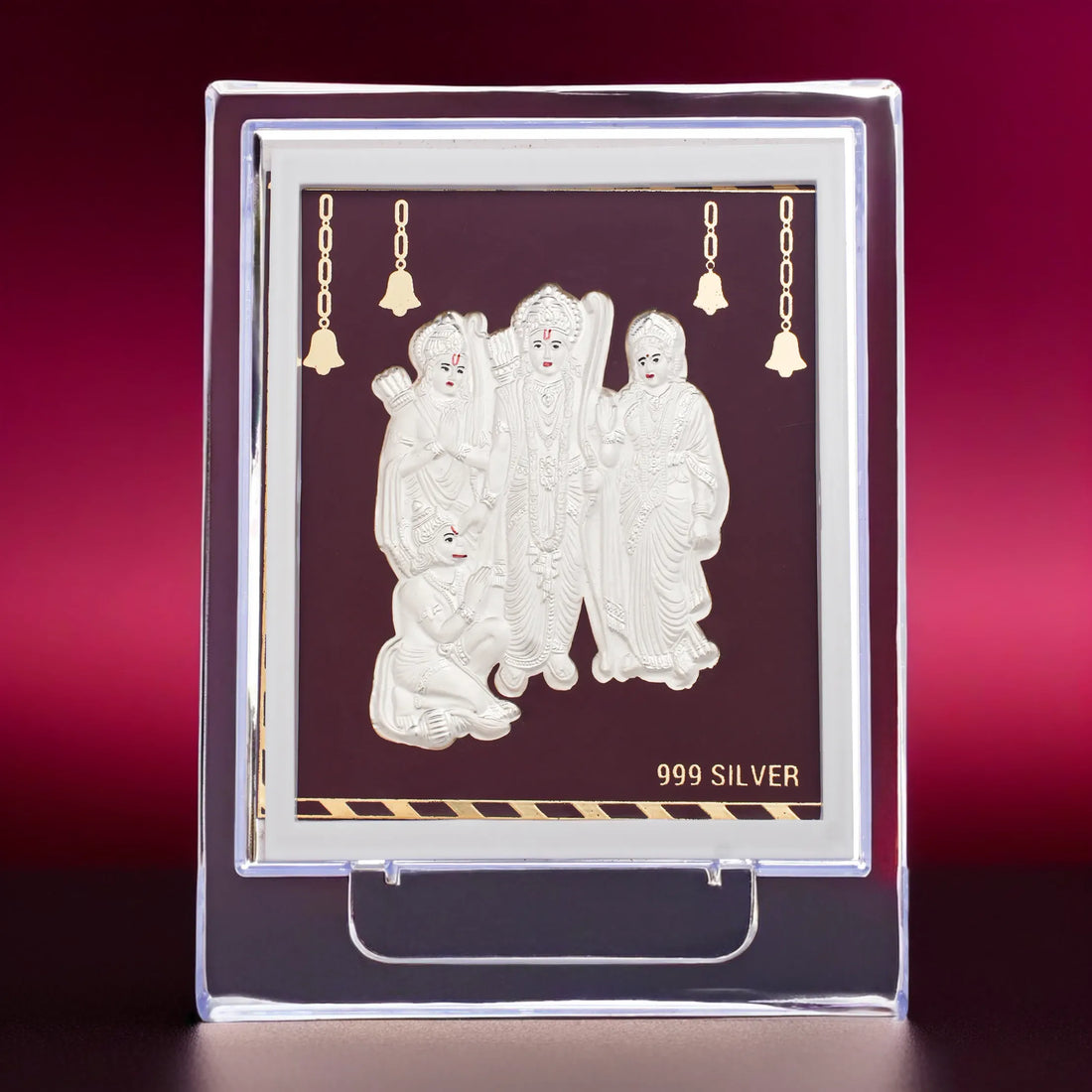 Silvorah Silver Ram Darbar Frame for Gift, Ram Darbar Photo Frame for Puja, Ram Darbar Idol for Home, Occasional Return Gift