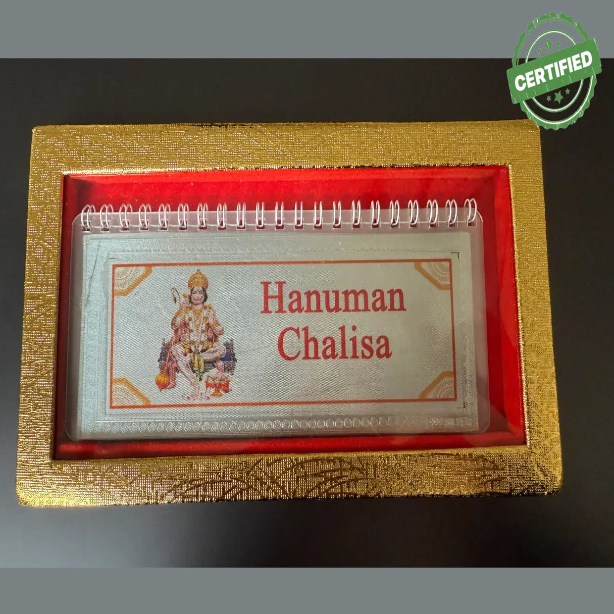Double size Hanuman Chalisa, Half the Cost - 999 Pure Silver – Handcrafted, Divine Spiritual Gift