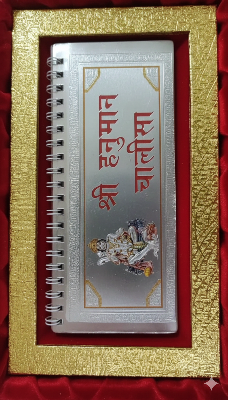 Double size Hanuman Chalisa, Half the Cost - 999 Pure Silver – Handcrafted, Divine Spiritual Gift